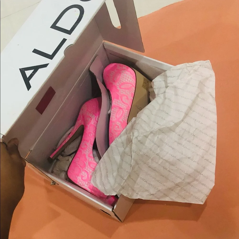Aldo Neon Pink Heels | Original | Unworn - Picture 1 of 7
